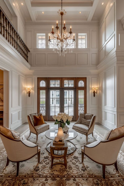 Living room partition design four